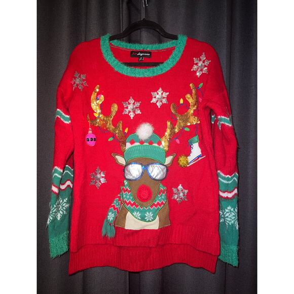 Ugly Christmas Sweater Xmas Size Medium - Picture 1 of 3
